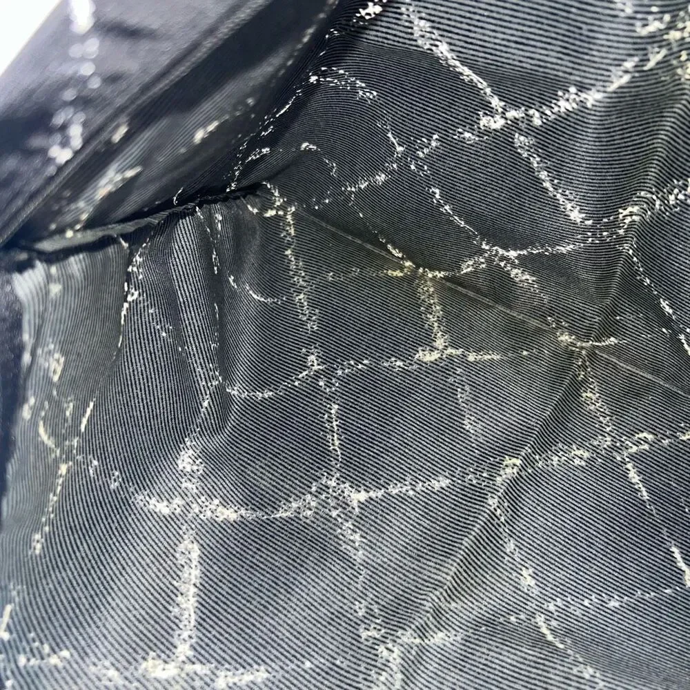 Chanel Black and White Nylon Old Style Travel Line Pouch